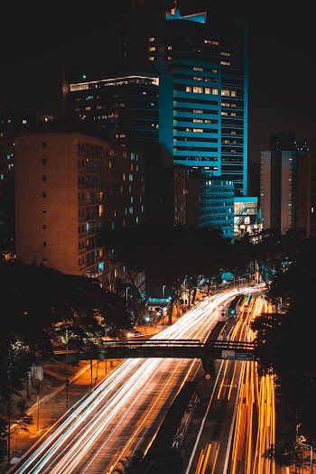 Time Lapse Photography of Vehicles on Road