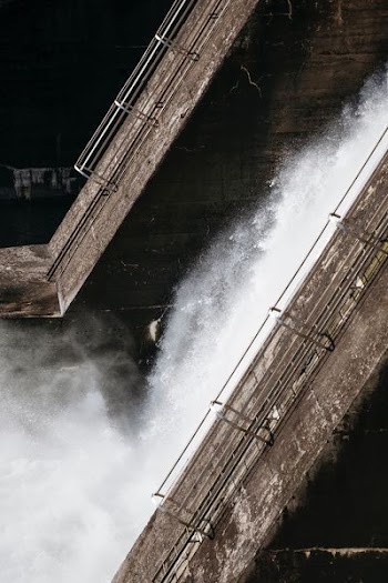 time-lapse photography of water dam