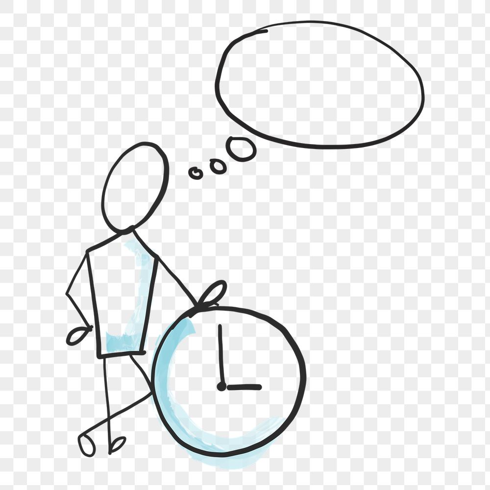 Time management png, blank speech | Free PNG - rawpixel