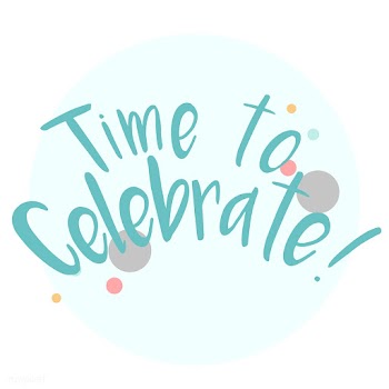 Time to celebrate typography vector | Free stock vector - 508599