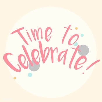 Time to celebrate typography vector | Free stock vector - 508620