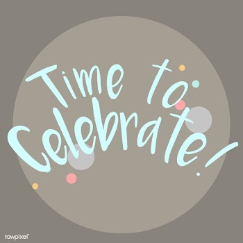 Time to celebrate typography vector | Free stock vector - 508657