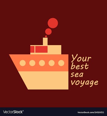 Time to travel concept happy family rides boat on vector image