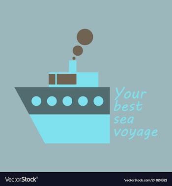 Time to travel concept happy family rides boat on vector image