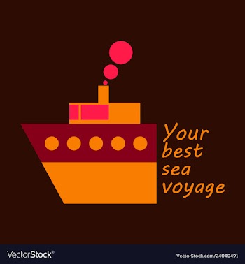 Time to travel concept happy family rides boat on vector image