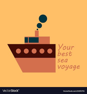 Time to travel concept happy family rides boat on vector image