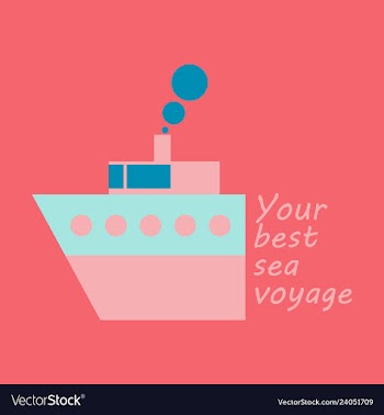 Time to travel concept happy family rides boat on vector image