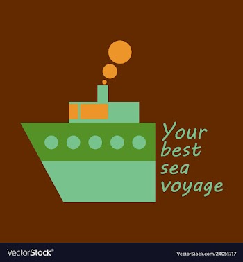 Time to travel concept happy family rides boat on vector image