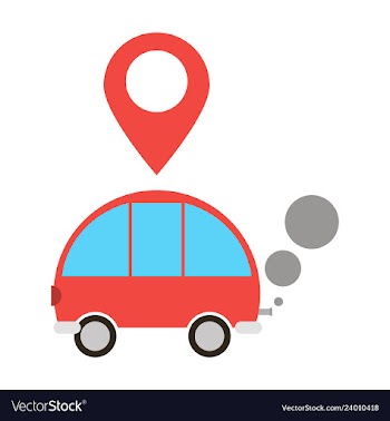 Time to travel concept happy family rides car on vector image