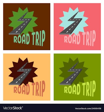 Time to travel concept happy family rides car on vector image
