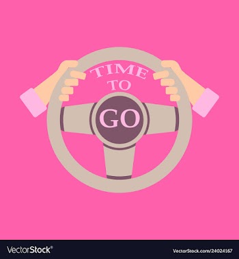 Time to travel concept happy family rides car on vector image