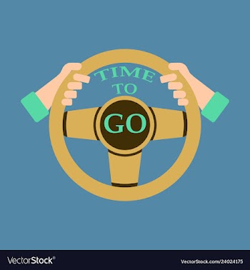 Time to travel concept happy family rides car on vector image