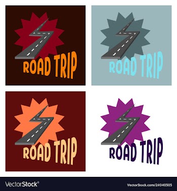 Time to travel concept happy family rides car on vector image