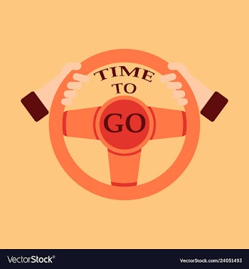 Time to travel concept happy family rides car on vector image