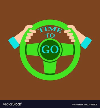 Time to travel concept happy family rides car on vector image