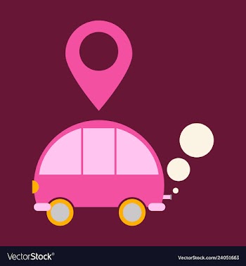 Time to travel concept happy family rides car on vector image
