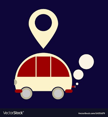 Time to travel concept happy family rides car on vector image