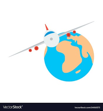 Time to travel concept happy family rides plane vector image