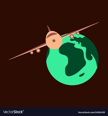 Time to travel concept happy family rides plane vector image