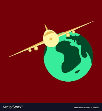 Time to travel concept happy family rides plane vector image