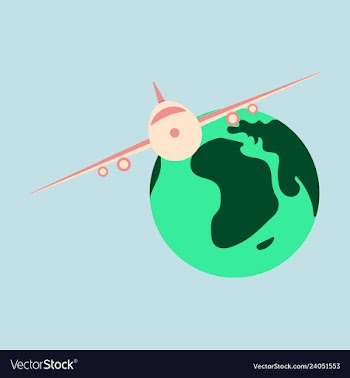 Time to travel concept happy family rides plane vector image