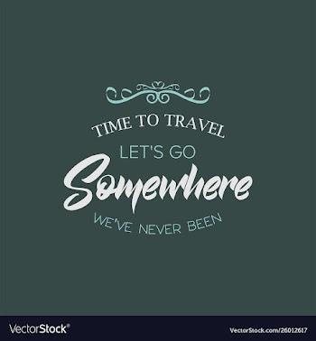 Time to travel somewhere banner vector image