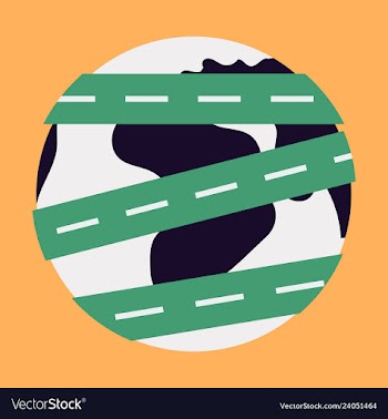Time to world travel concept happy family rides vector image
