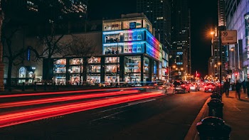 Timelapse of Road at Night