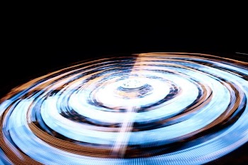 timelapse photography of blue and brown light