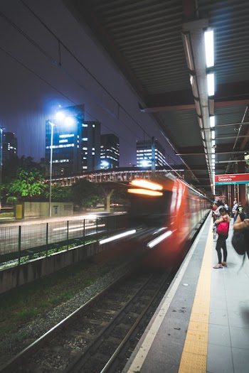 Timelapse Photography of Bullet Train