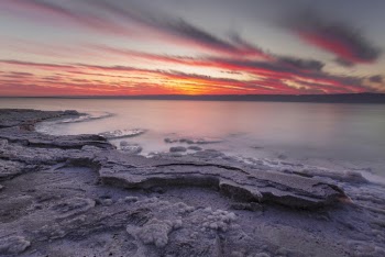 Timelapse Photography of Shore during Golden Hour