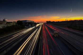 Timelapse Photography of Vehicles on Road