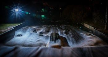 Timelapse River With Building Landscape