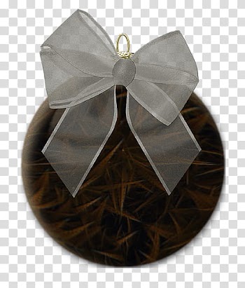 Timeless XmasGothic, gray ribbon transparent background PNG clipart