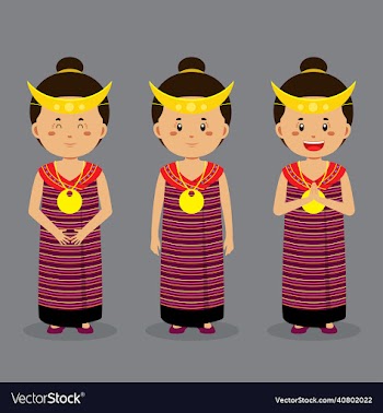 timor leste character with various expression