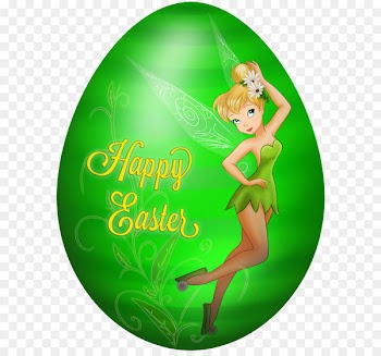 Tinker Bell Disney Fairies Red Easter egg - Kids Easter Egg Tinkerbell PNG Clip Art Image 
