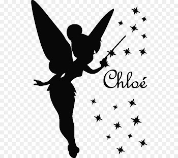 Tinker Bell Peter Pan Peter and Wendy Wendy Darling Disney Fairies - decoupage silhouette 