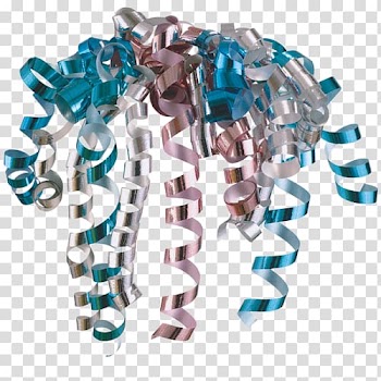 Tinsel , Ribbon garland transparent background PNG clipart
