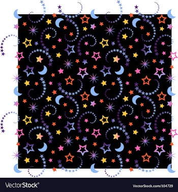 Tiny celestial wallpaper vector image
