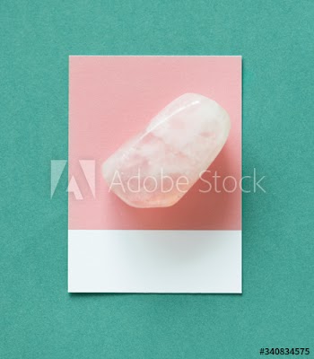 Tiny piece of a pink ameble