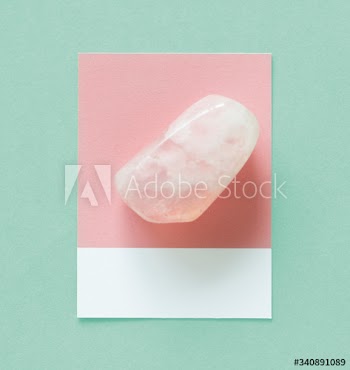 Tiny piece of a pink ameble