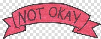 Tipo , not okay ribbon transparent background PNG clipart
