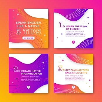 Tips instagram post collection Free Vector