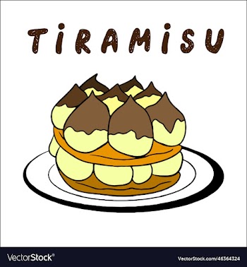 tiramisu -italian dessert with mascarpone on plate