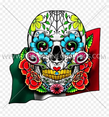 Tirecoverpro Full Color Sugar Skull With Roses