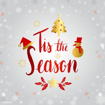 Tis the season typography vector | Free stock vector - 511246