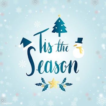 Tis the season typography vector | Free stock vector - 511249