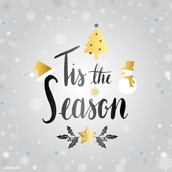 Tis the season typography vector | Free stock vector - 511258