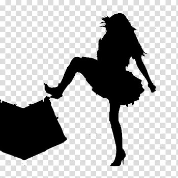 Tisdale Figures, silhouette of woman kicking frame transparent background PNG clipart