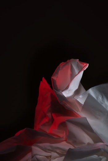 Tissue Lit With Red